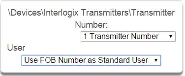 Invert the Output 11 Interlogix Transmitters 12 Serial Number Number of the Interlogix Transmitter 13 User Serial number of the