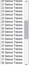 You may also view the list of sensor names available in