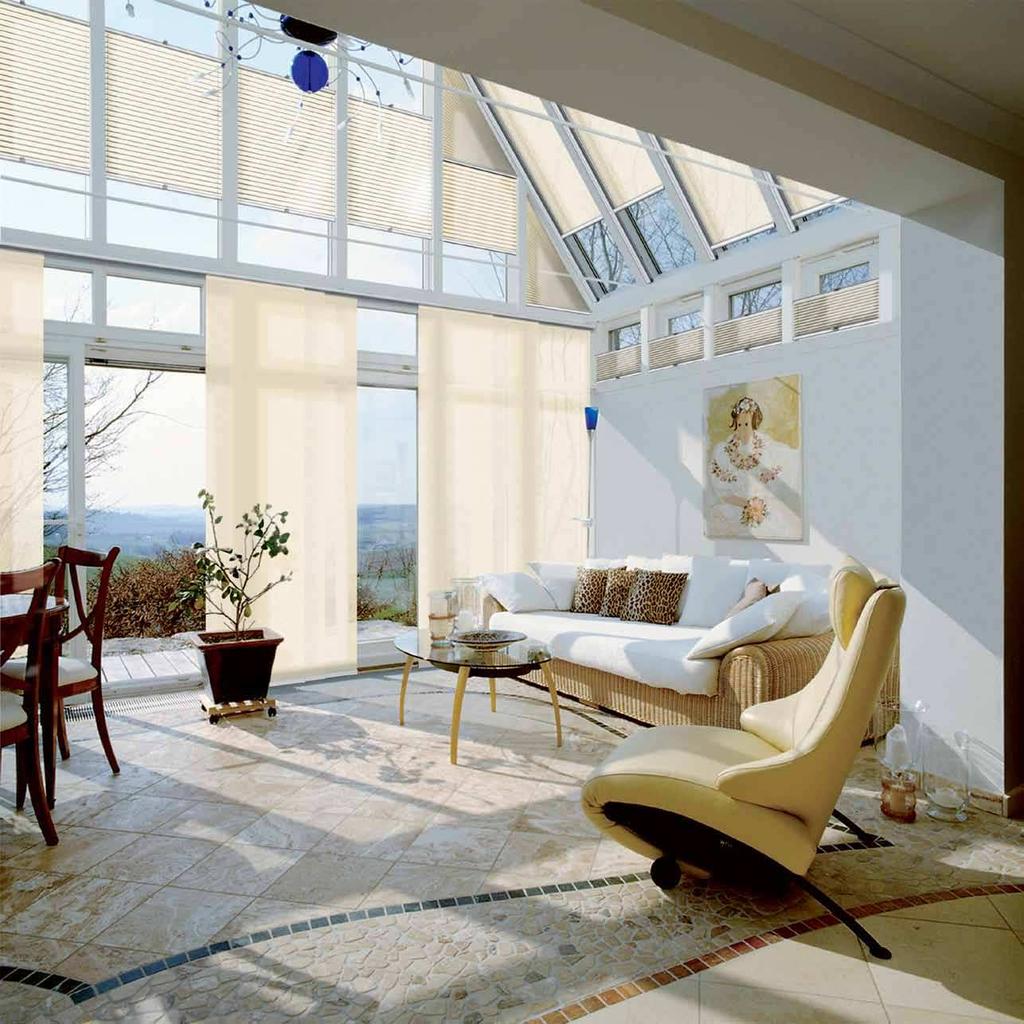 sun shading for conservatories WAREMA products are the ideal prerequisite for a perfect climate in your conservatory.