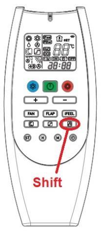 TEMPERATURE DISPLAY (UNIT OF MEASURE) It is possible to change the temperature units from Celsius ( C) to Fahrenheit ( F) or back again. 1. Press the GREEN button to turn ON the remote. 2.