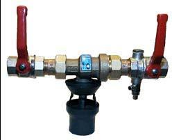 Backflow preventer A backflow preventer is a sanitary device which is able to stop backflow of polluted water into the water system.