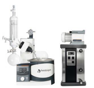 Automatic distillations with Precision motor lift models and RPM-regulated vacuum pumps Silver 1 Package P/N 560-91300 - 00 Value with hand lift and vertical glassware set G3 Vacuum pump Tube set