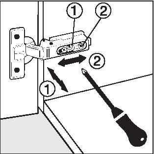 4.2.2 Adjusting the Door Hinges The door hinges can be adjusted if the door cannot be opened easily.