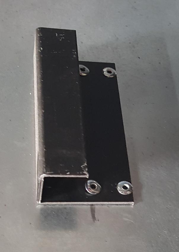 through both mounting holes of each bracket. NOTE: The FMTBY will has (1) telescoping mounting bracket on each side of the unit with (2) mounting holes each.