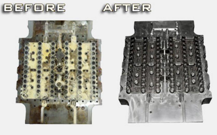 Advantages include: Works on all resins, including engineered & glass filled grades Removes metal chips No tool damage