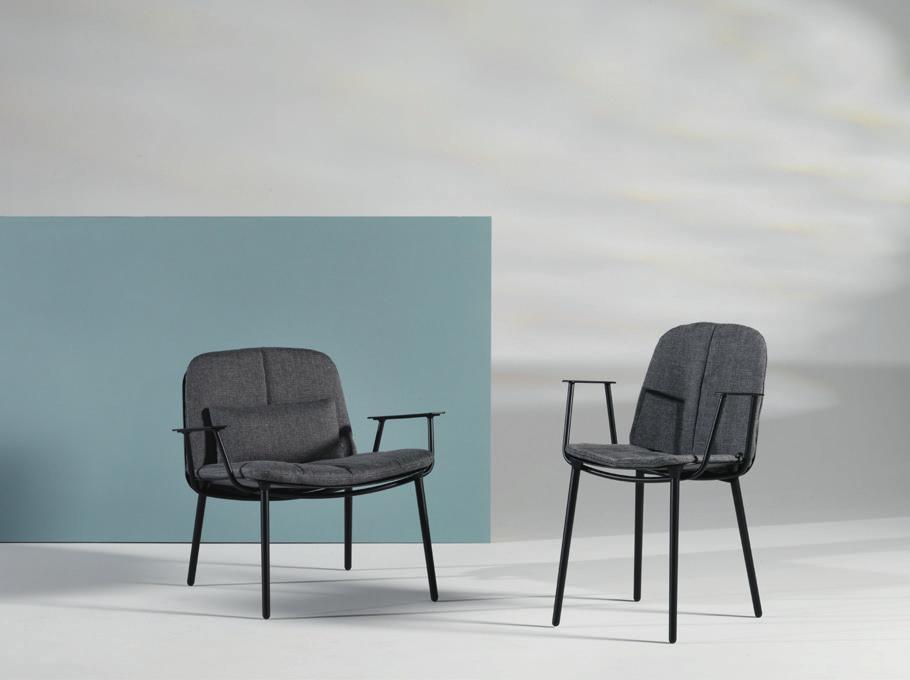 Layers armchair & low chair black