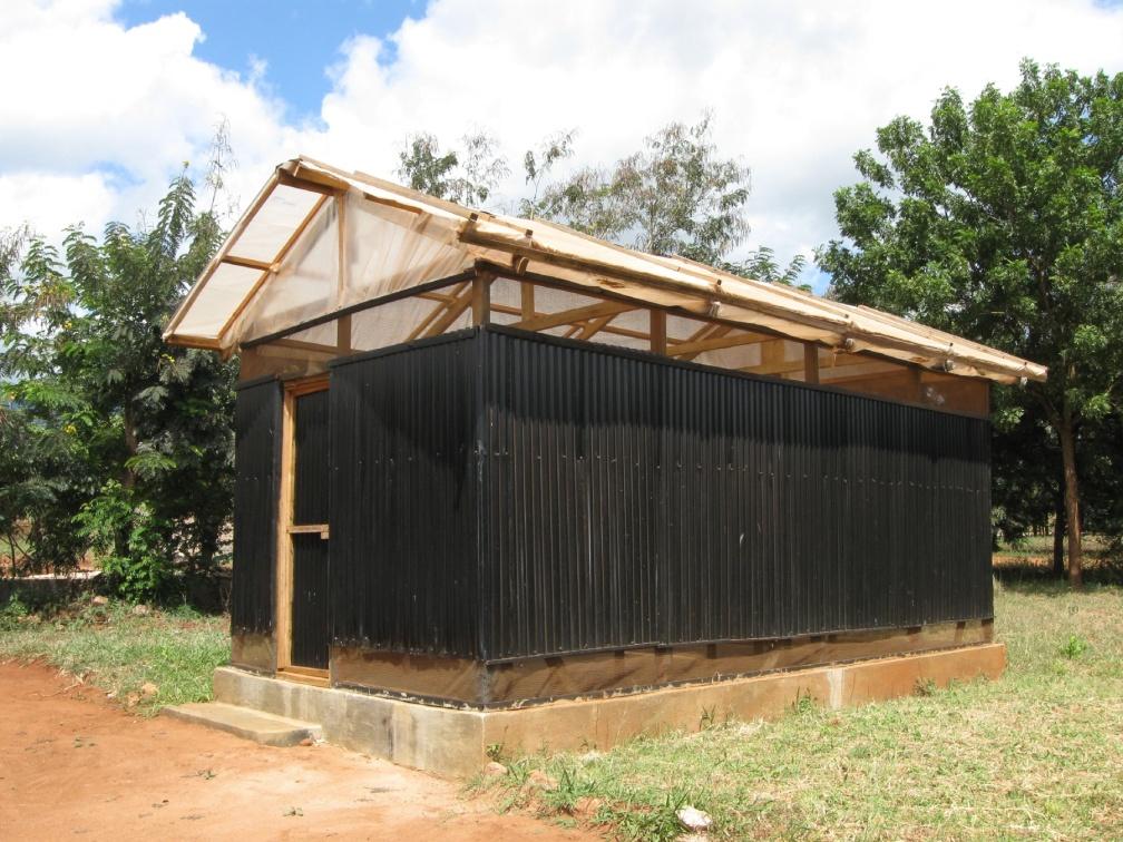 A commercial solar dryer used in Tanzania.