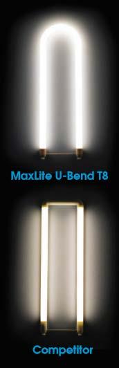 T8: U-BEND (UL TYPE-B) - PLASTIC Item # Description Wattage CCT Lumens U15.5T8SE2xx U-Bend, 2ft 15.