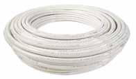 Uponor UFH System Pipe & Pipe Accessories MLCP white, supplied coils 100% diffusion-resistant multi-layer composite (MLCP) pipe, five-layer (PE-RT adhesive agent continuously safety welded aluminium