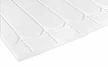 PEX 20 Underfloor Heating System - Insulation, Heat Emission Plates Rolltec Expanded polystyrene, laminated with a highly resistant fibre woven film, with pipe fixing grid pattern, for ease of pipe
