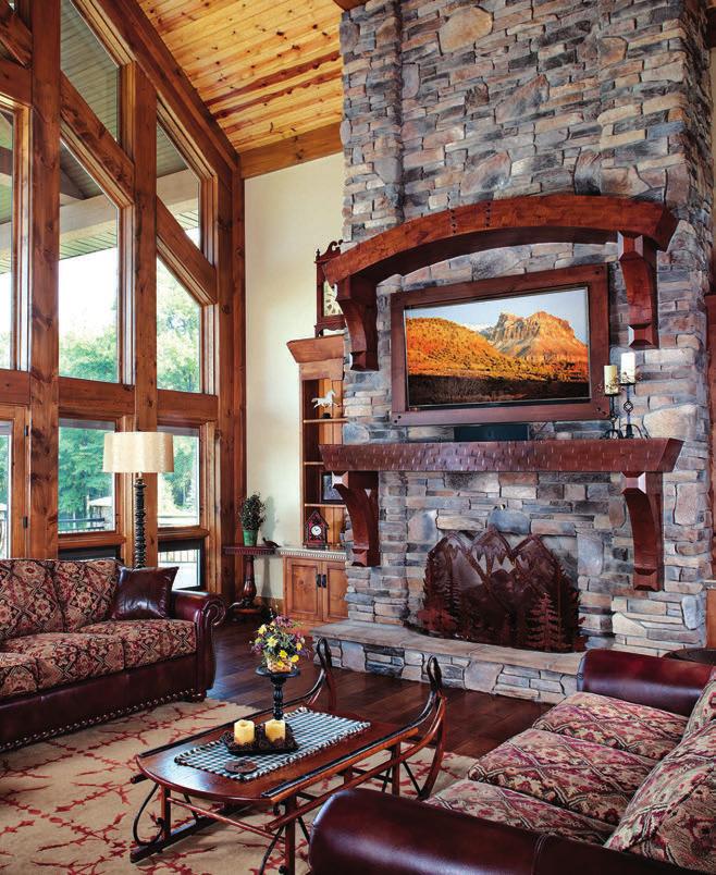 The couple trusted Wisconsin Log Homes, a national log and timber frame company, to design a home that would fit their family now and in the future.