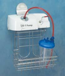 SAF-T Pump Alternate Disposal System The SAF-T Pump system quickly and safely empties canisters containing infectious liquid medical waste into the sanitary sewer with no pouring required.