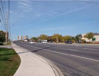 Figure 9-6: Over time, Eglinton Avenue and Hurontario Street will intensify with a built form that frames the streets and provides a quality public realm, ensuring a vibrant pedestrian environment. 9.2.