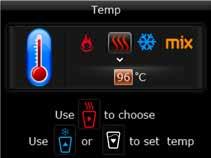 Menu options & personal settings The menu allows you to control temperature settings, water quantity settings, time and date settings, energy saving mode, child lock settings, filters and UV lamp