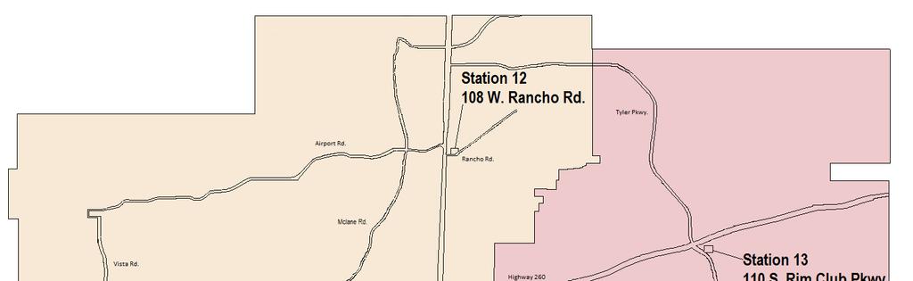 Station Locations, Apparatus, and Response Areas Station 11 400 W.