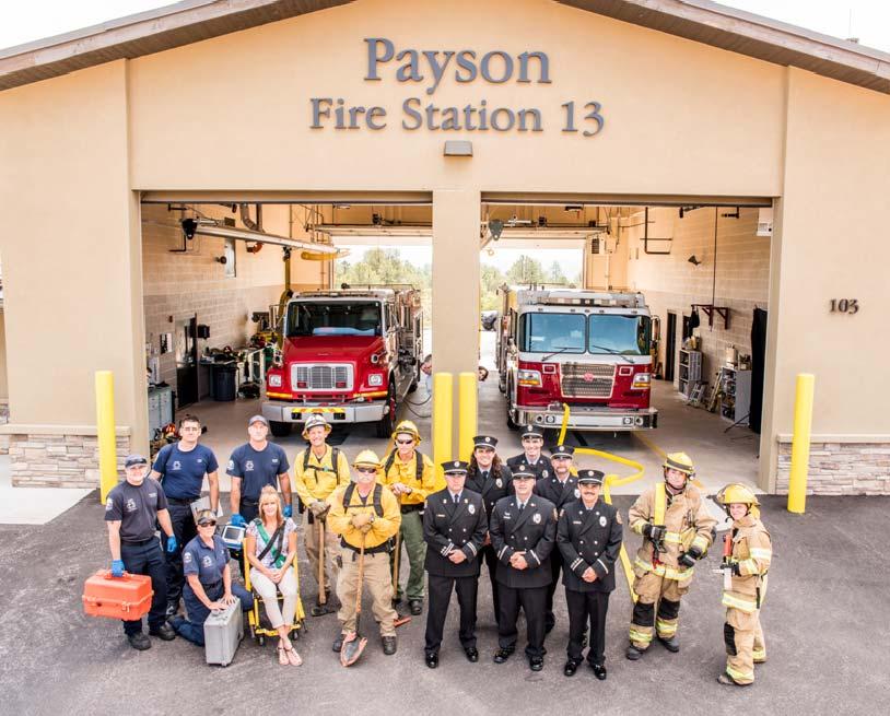 Who we are and what we do Members of the Payson Fire Dept. provide structure fire, wildland fire, vehicle fire, vehicle extrication and emergency medical response.