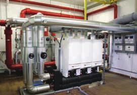 Heating redundancy A two 50kW cascade is an ideal solution for applications with heating demands of up to 50kW, such as nursing, care and residential homes, where there are vulnerable residents and