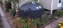 Monitoring Design Rainwater Harvesting Rainwater Harvesting Cisterns Retains water onsite All water applied on high infiltration areas (yard) Reduces total volume and peak flow Conserves water