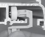 (The illustration at right references the placemat of the center pull plate in the center groove. It still needs to be centered in the headrail before screwing down.