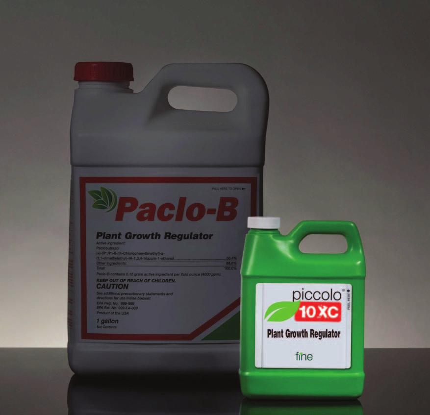 And since it s the only paclobutrazol formulated in a clear solution and not a suspension, there s no settling out of the active ingredient in the jug or spray tank.