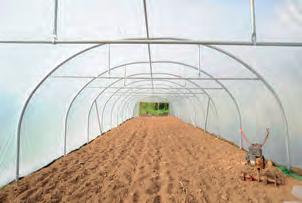 3ft straight side. It is always preferable to build a Polytunnel on the level, however, a Tunnel can be built on a slope.