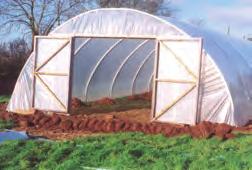 Shade netting can be used instead of polythene to protect plants that do not like direct sunlight and require protection from extreme weather conditions.