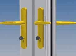 Opening and closing doors Double doors unlocking Double doors open and shut in a similar way to a single door.