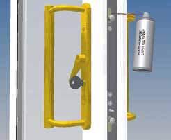 Hinges PVCu and composite door hinges are made