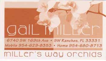 Miller s Way Orchids as our