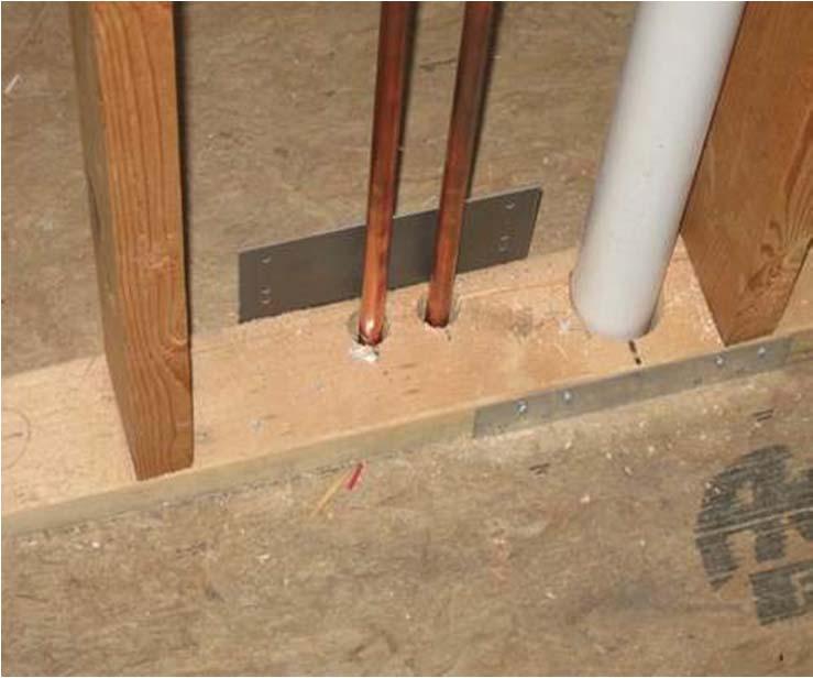 Mandatory Pipe Insulation Some exemptions: Piping penetrating framing Piping in exterior walls when