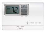 SINGLE STAGE THERMOSTATS RT6P Wired, single stage, wall-mounted programmable thermostat has two fan speeds and