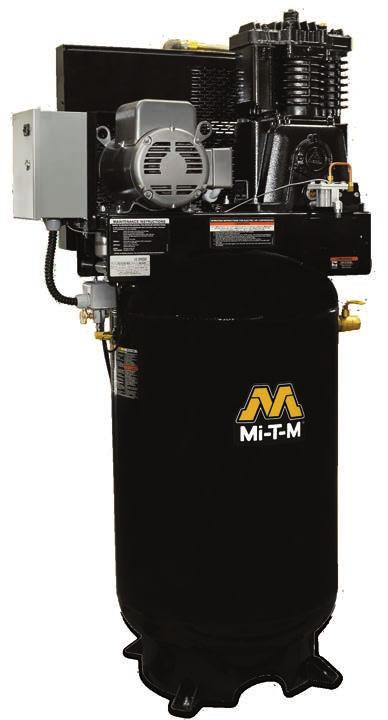 Air Compressors 80 & 120-Gallon Two Stage Electric U Electric Air Compressors HORIZONTAL MODELS MODEL NUMBER CFM @ PSI HORSEPOWER/MOTOR TANK SIZE SHIP WT. NET WT. LIST PRICE ACS-23105-80H 18.