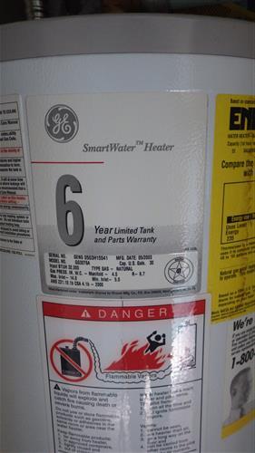6.2 (1) The water heater is older. The NAHB (National Association of Home Builders) case study says the average life expectancy of a gas or electric water heater is "about 10 years".