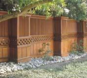 Design: Mr. Deck, San Martin, CA For all reasons Today s redwood fences are functional yet elegant.