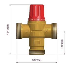 THERMOSTATIC MIXING VALVES HG110-HX COMMERCIAL, RESIDENTIAL The HG110-HX LF temperature actuated thermostatic mixing valve mixes hot and cold water to deliver reduced temperature hot water.
