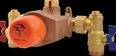 THERMOSTATIC MIXING VALVES MASTERGUARD 800 COMMERCIAL, INDUSTRIAL The Masterguard 800 Series features a range of high flow rate valves that mix hot water with cold water to deliver water at a safe