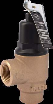TEMPERATURE & PRESSURE RELIEF VALVES F-82 COMMERCIAL The F-82 is a pressure-only ASME relief valve designed for use on hot water space heating boilers, water supply heaters and storage tanks.