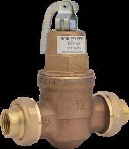 GENERAL PLUMBING & HEATING A-89 RESIDENTIAL, COMMERCIAL The A-89 series pressure reducing boiler feed valve is the only anti-scaling boiler feed valve in the industry and features rapid fill