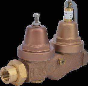 GENERAL PLUMBING & HEATING CQ-M COMMERCIAL The CQ-M series Hot Water Boiler Dual Control valve is constructed of a bronze body and features large unrestricted waterways, special heat resistant