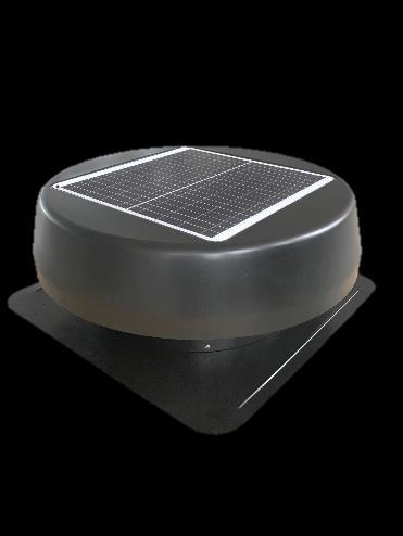 Solar Ventilator -- fixed solar panel (with Square / Round shroud