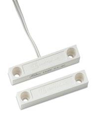 Door & Window Contacts / Surface Mount 1085 Series Ideal for tight locations Potted reed switch prevents corrosion leading to false alarms Flexible gap distances allow for fast, easy installation and
