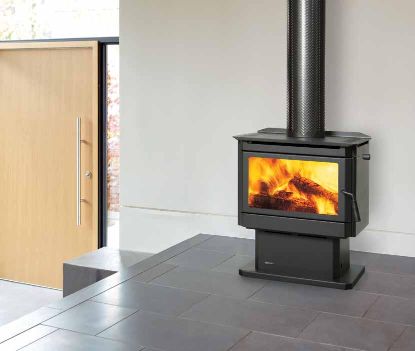 Renmark Wood Fire Its contemporary design and large viewing area sets the Renmark apart from traditional freestanding wood fires.