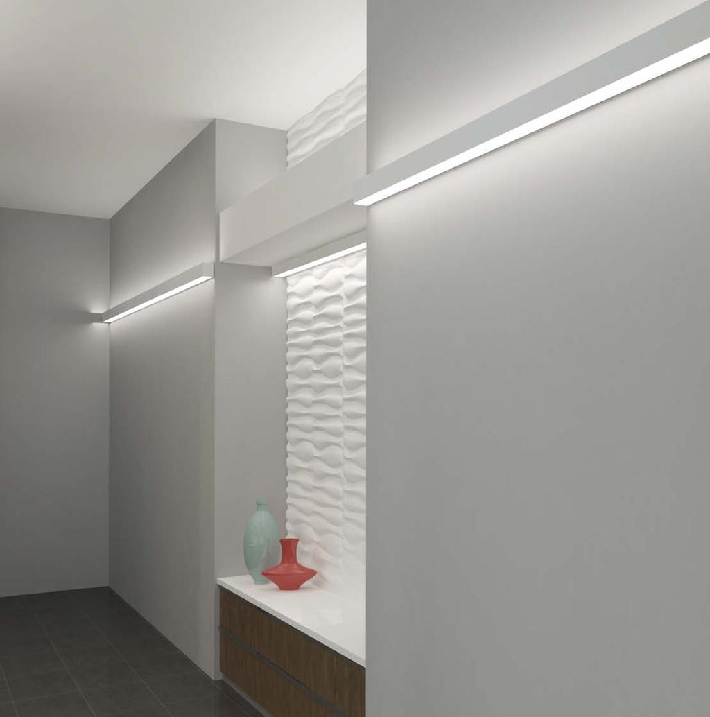 For lower ceiling heights, the surface mount LX4 provides standalone, row