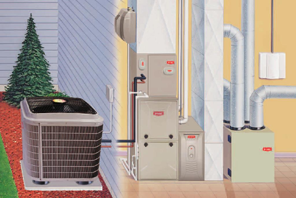 Home Comfort Components 4 1 EXTRA GAS EFFICIENCY Our secondary heat exchanger extends heat transfer for higher efficiency use of heating fuel and is backed by a limited lifetime parts warranty.