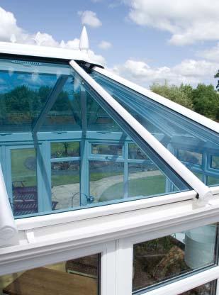 pitched roof and ornate ridge details give this style of conservatory a more classical appearance.