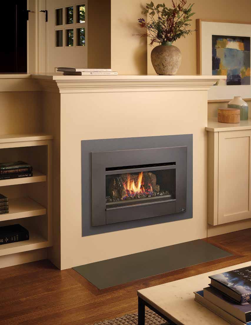 4 Radiant Plus Small is installed in a metal (ZC) Fireplace and is shown with the Time