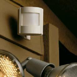 Up to 20-foot radius. Sensitivity preset by mfg. Outdoor Wireless PIR Motion Part number: 605110295 Part number: 6063995ROD Application: Detects movement inside an enclosed structure.