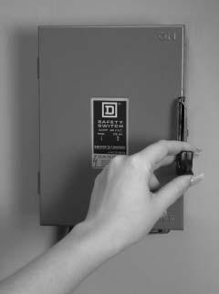 Before performing any service or maintenance operations on a system, turn off main power switches to the unit, and turn off the auxiliary heater power also if used.
