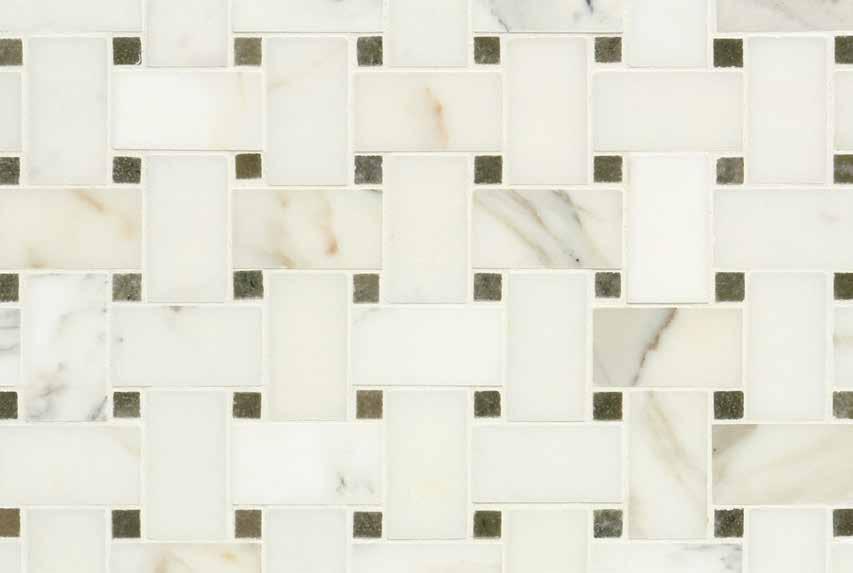 MADE TO ORDER MOSAIC Made to Order Mosaic MTO1002 / Calacata with Petite Granite GBI s Made to Order Mosaic (MTOM) program, gives customers the ultimate opportunity to mix and match their favorite
