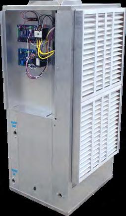 WV Series Control Panel Service Access Panel provides service access to the controls, and supply fan.